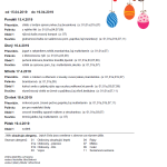 Jídelníček 15.4. - 19.4.2019