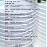 Jídelníček 19. 11. - 23. 11. 2018