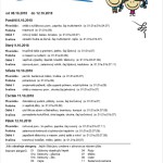 Jídelníček 8.10 - 12.10.2018