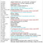 Organizace školního roku 20182019